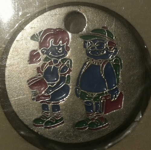 Metal shopping cart token - metal,